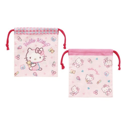 巾着 マチ付き巾着 2個入り KTぬいぐるみ