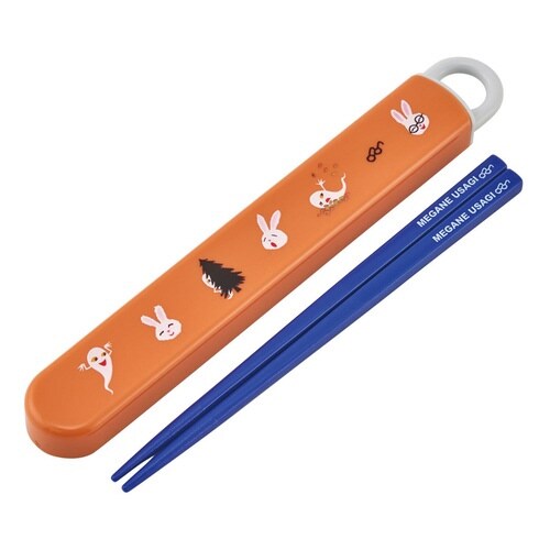 箸箱セット 抗菌 箸 16.5cm めがねうさぎ