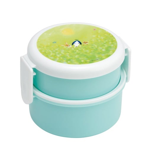 お弁当箱 抗菌丸型ランチボックス 2段 500ml