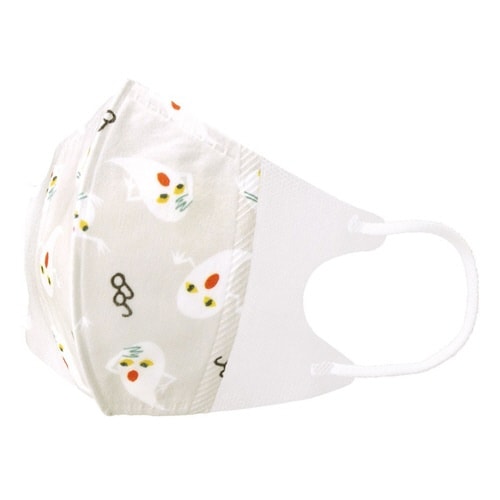 マスク 子供用 子供立体マスク M めがねうさぎ