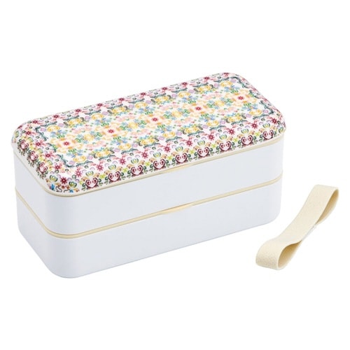 お弁当箱 メラミンフタランチボックス 2段 薄紅