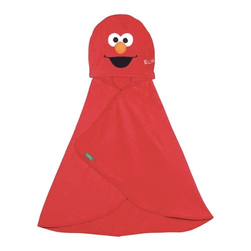 タオル 吸水速乾フード付き バスポンチョ エルモ