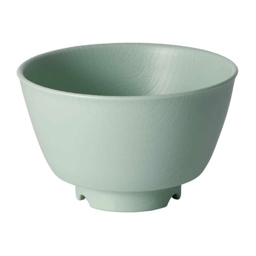 茶碗 370ml 持ちやすい 木製風 グリーン