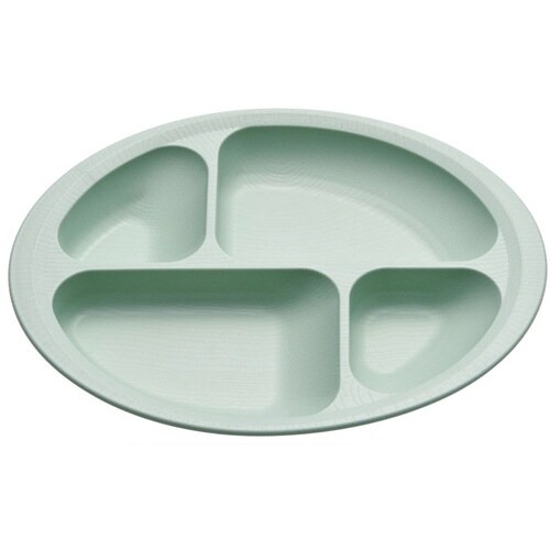 プレート 28cm すくいやすい グリーン