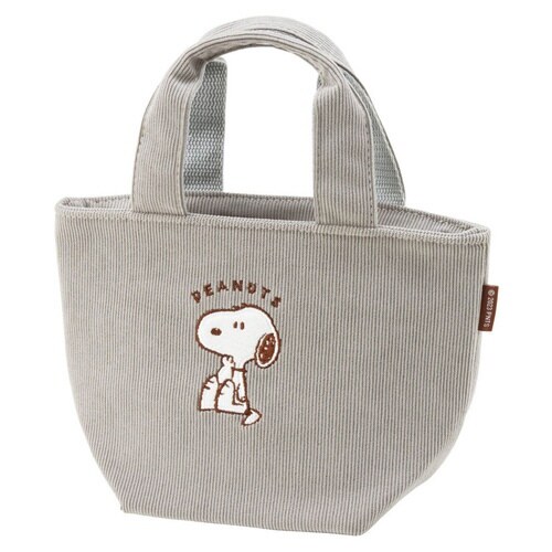 ランチバッグ コーデュロイ生地保温バッグ