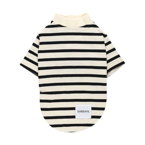 犬服 ドッグウェア 長袖 シャツ M ボーダー