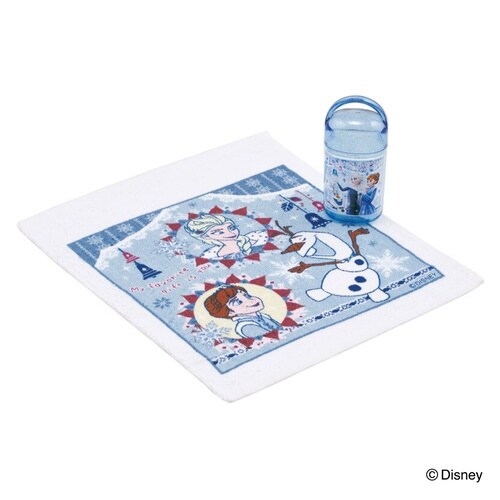 おしぼり 抗菌ケース付おしぼり アナと雪の女王24