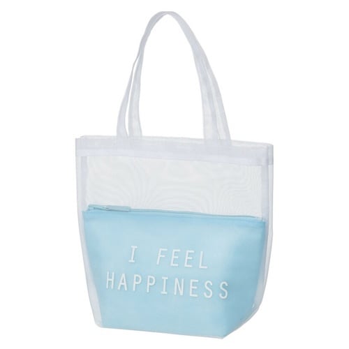 トートバッグ シースルーブルー