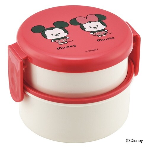 お弁当箱 2段 500ml 抗菌丸型ランチボックス