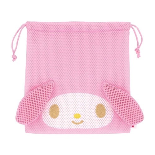 巾着 メッシュ生地 洗濯OK マイメロディ