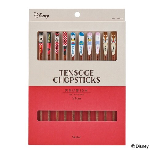 箸 天削げ箸 10本セット ミッキーマウス