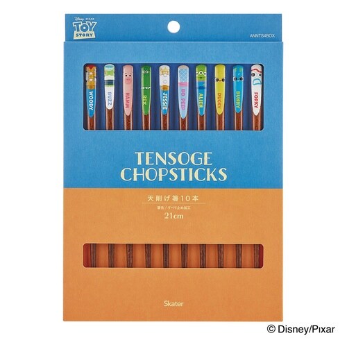 箸 天削げ箸 10本セット トイストーリー