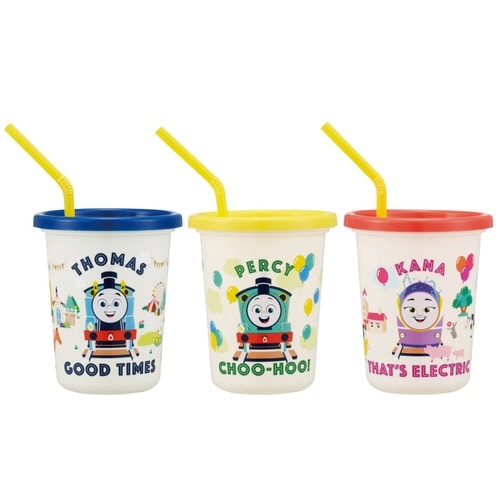 タンブラー ストロー付タンブラー トーマス 3個入