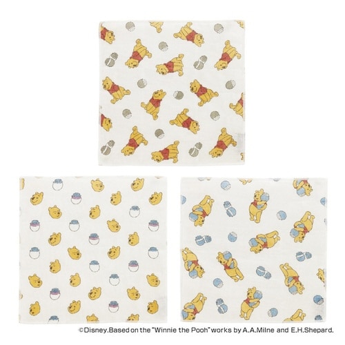 ふきん 綿100% くまのプーさんファニーフェイス