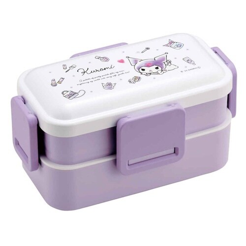 弁当箱 2段 600ml 2段ふわっと弁当 クロミ