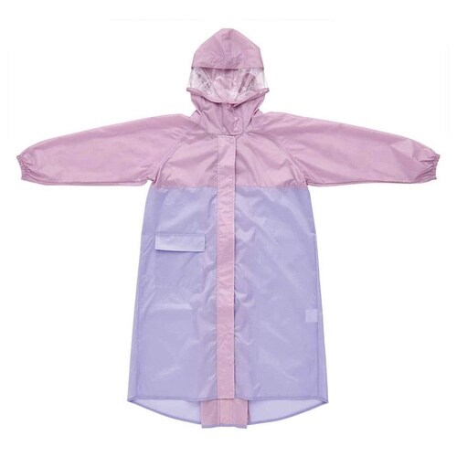 レインコート 2WAY コートタイプ パープル
