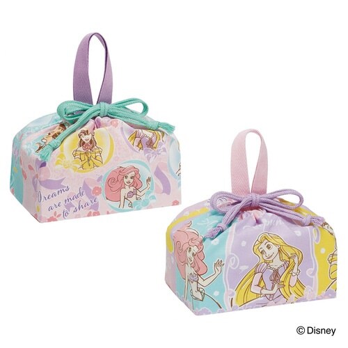 お弁当袋 ランチ巾着 2枚セット プリンセス25