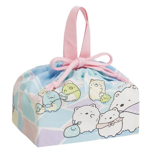 弁当袋 ランチ巾着 すみっコぐらししろくまふるさと