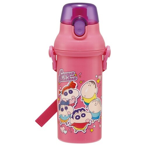 水筒 480ml 抗菌直飲プラボトル クレしん25