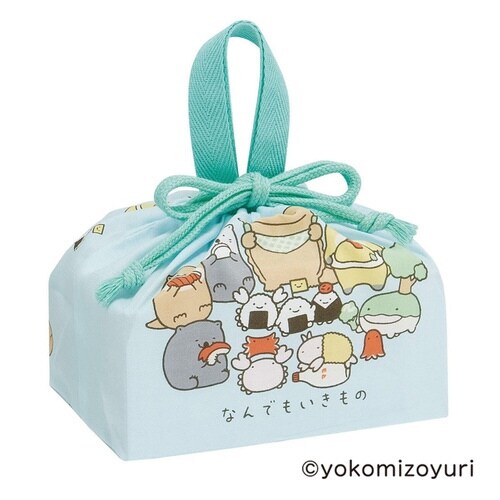 弁当袋 ランチ巾着 なんでもいきもの