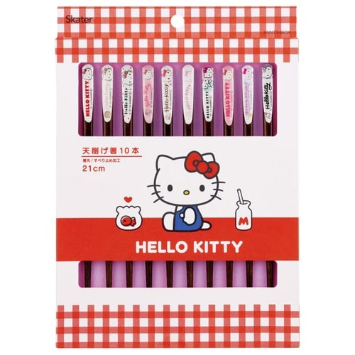 箸 10本セット 21cm ハローキティ 木製