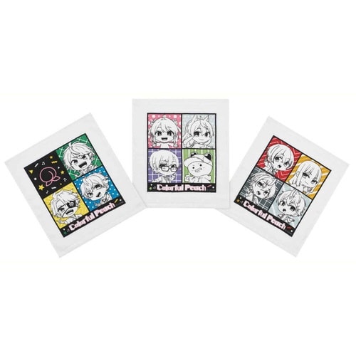 おしぼりタオル 3枚入 カラフルピーチ25