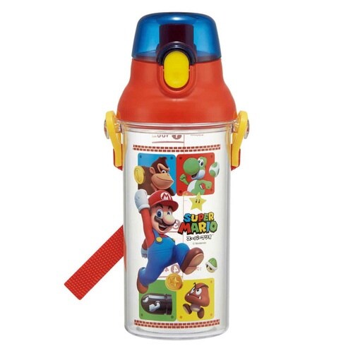 水筒 480ml 健康クリアマーカーボトル マリオ