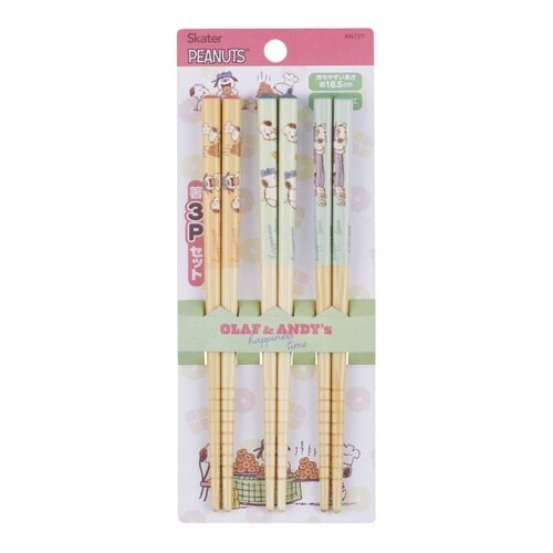 箸 16.5cm 竹箸 スヌーピーブラザーズ