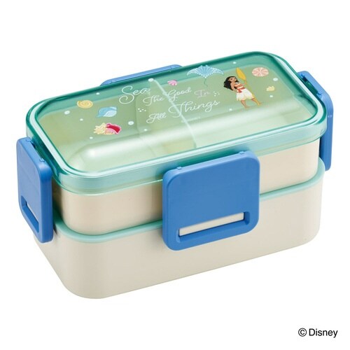弁当箱 600ml 抗菌2段ふわっと弁当箱 モアナ