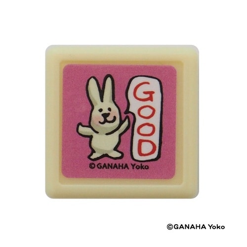 がなはようこミニ浸透印/ウサギ・GOOD×8