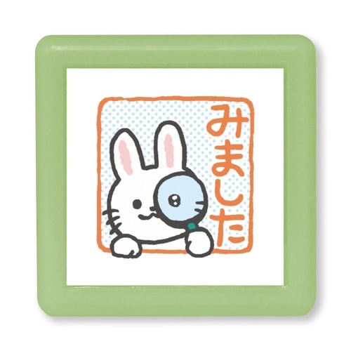 Nミニポンスタンプ/みました・ウサギ×8