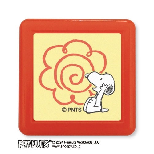 Nスヌーピー浸透印スタンプ/はなまるバンザイ