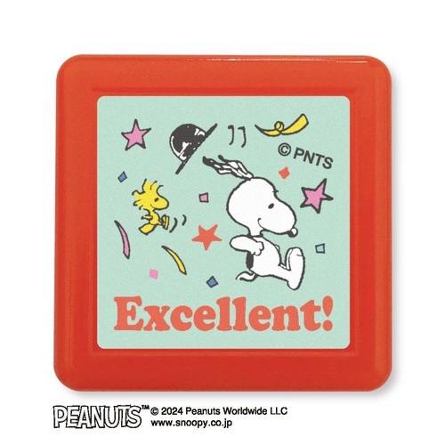 Nスヌーピー浸透印スタンプ/Excellent
