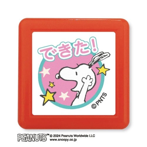 Nスヌーピー浸透印スタンプ/できた