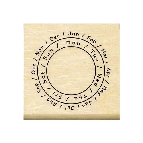 N#手帳はんこ部/日付サークル 003×6