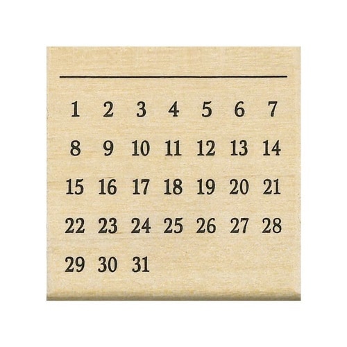 N#手帳はんこ部/カレンダー 0413−001×6