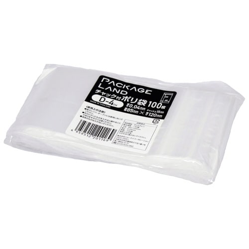 チャック付ポリ袋 100枚入×10パック0パック
