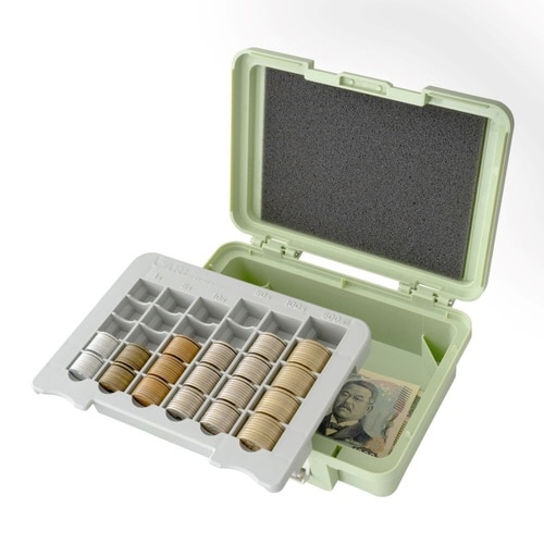 ポータブルキャッシュケース ライトグリーン