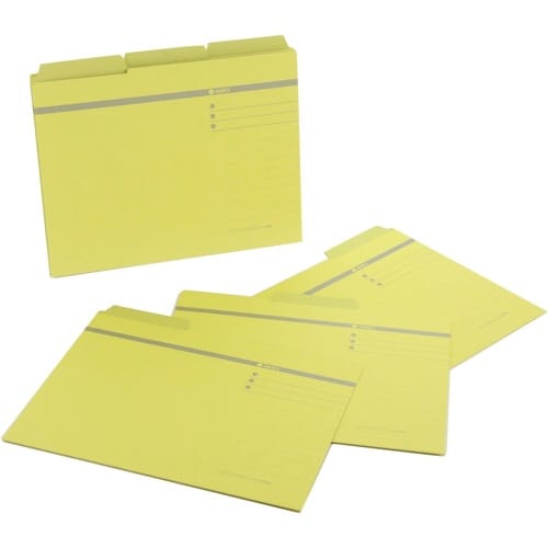 カットフォルダー(3カット) No.43−6P 黄