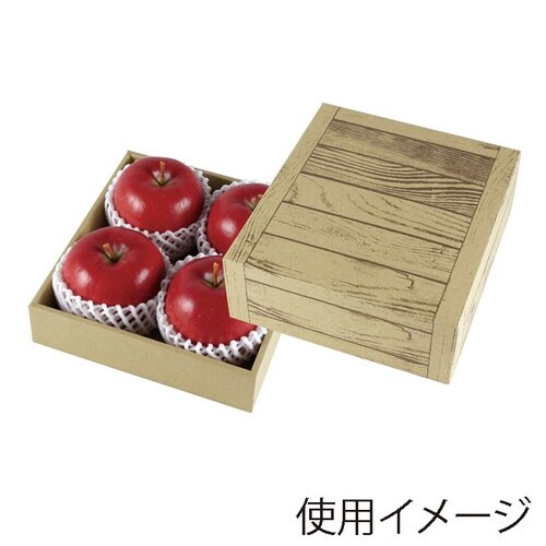 ギフト箱 フルーツギフト 茶木目 ミニ×5