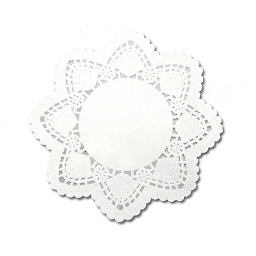 ドイリーレースP 丸型白6号×250