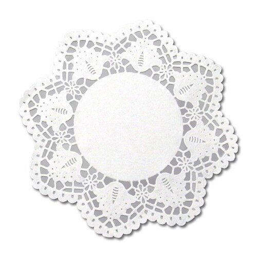 ドイリーレースP 丸型白7号×150