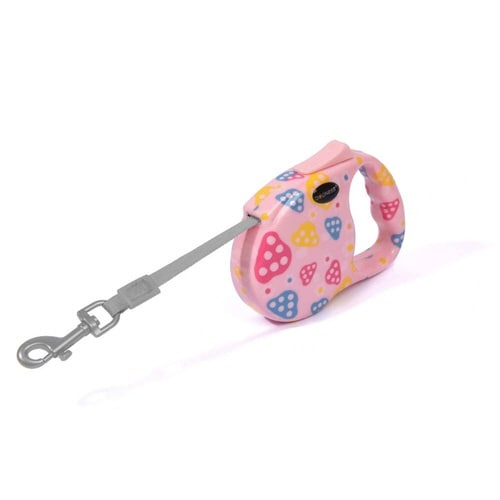 ドッグネス 伸縮リード モダン ピンクマ