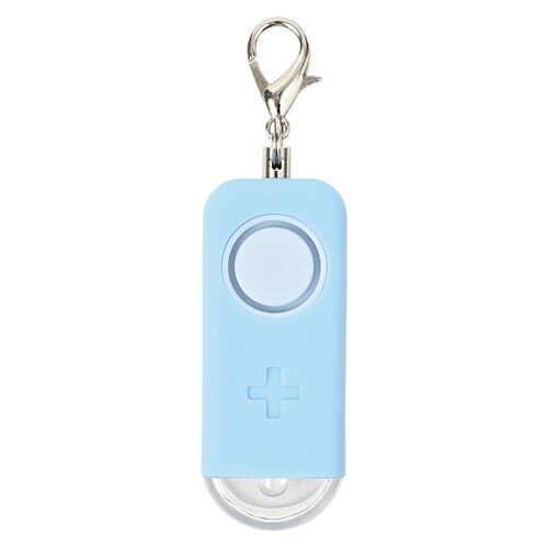 防犯アラーム 非常用ライト付ブザーブルー×3