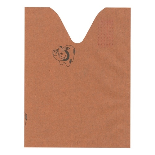 桃用果実袋 赤べこ V切 ホットメルト付 止有 5