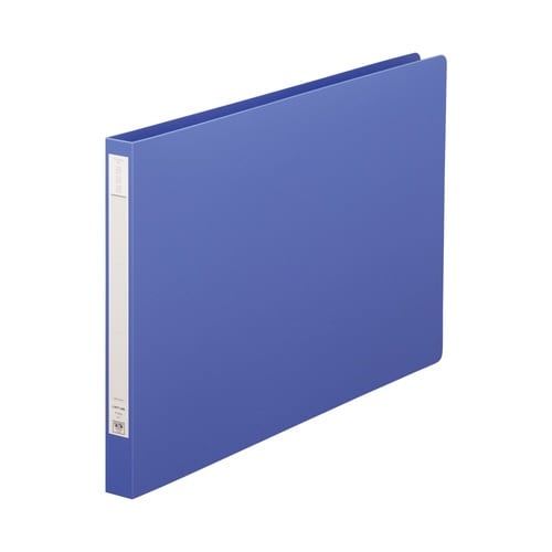 パンチレスファイル厚とじ 藍B4横 10冊
