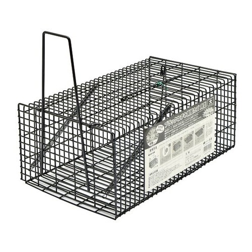 2074218 ブラックねずみ捕獲カゴ大