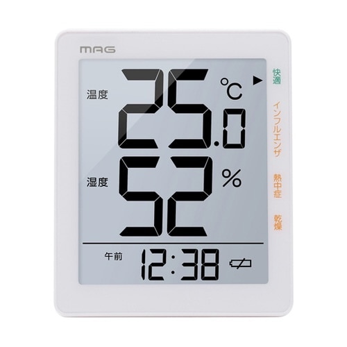 TH−105 WH デジタル温度湿度計