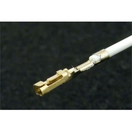 QI片端圧着済ワイヤー450mm白 10