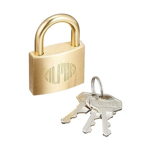 アルファ シリンダー南京錠 35mm 同